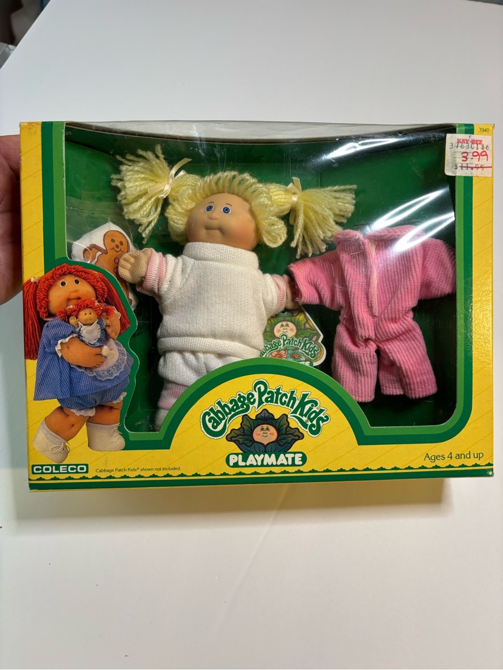 Cabbage Patch Kids Blonde Playmate Doll with Pink Outfit